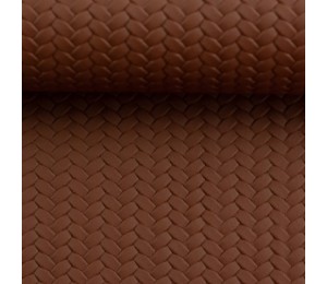 Kunstleder Pinto geflochten braun